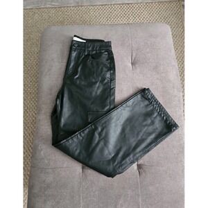 Womens tgla Faux Leather Pants Size 7/28